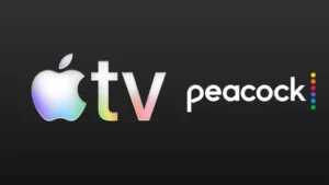Apple-TV-and-Peacock logo