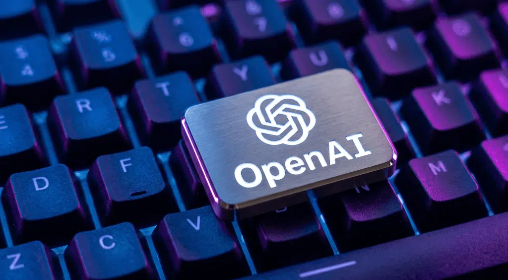 Is ChatGPT Safe? OpenAI Axios Security Breach Explained OpenAI Logo on Glowing Laptop Keyboard
