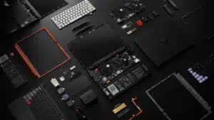 Framework Laptop 13 Pro modular internal components with upgradeable RAM SSD and battery