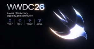 Mark Your Calendar: Apple’s WWDC 2026 Keynote Drops June 8 Full Details Inside WWDC 2026 featured hero image showing glowing Apple-inspired Swift logo with futuristic dark-themed event branding